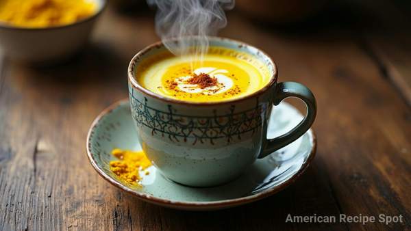 Spicy Honey Turmeric Golden Milk Latte Spicy Honey Turmeric Golden Milk Latte
